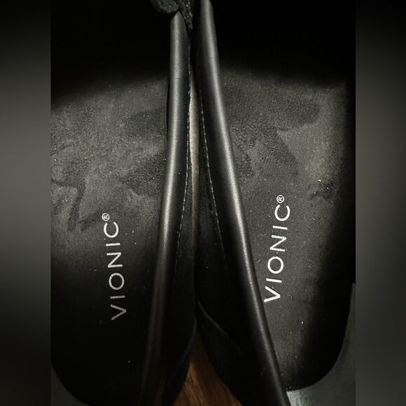 Vionic Hilo Loafer Womens 9 Flats Black Suede Leather Slip On Shoes Honor - Picture 5 of 7